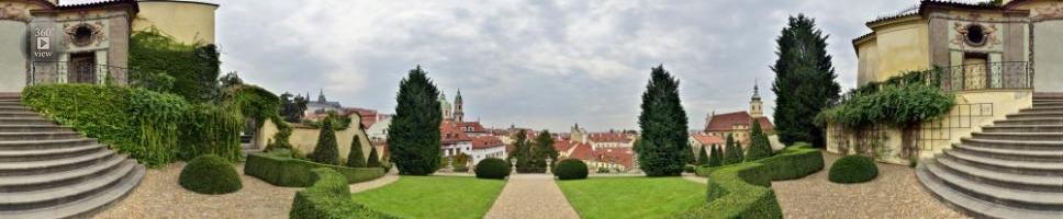 Vrtbovská záhrada v Prahe - pod vyhliadkou